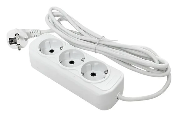 Удлинитель 3х2м с заземл. 16А IP20 Эксперт 3.0кВт ПВС 3х1 PROxima EKF UBA16-310-3-02