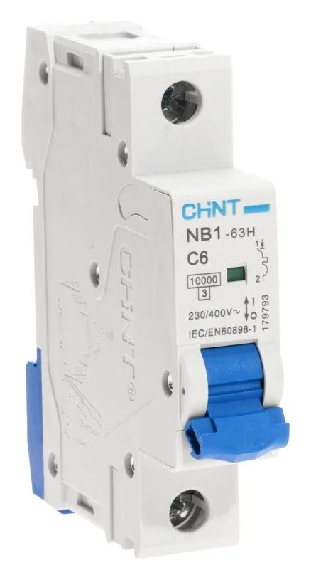 Выключатель автоматический модульный 1п C 6А 10кА NB1-63H (R) CHINT 179793