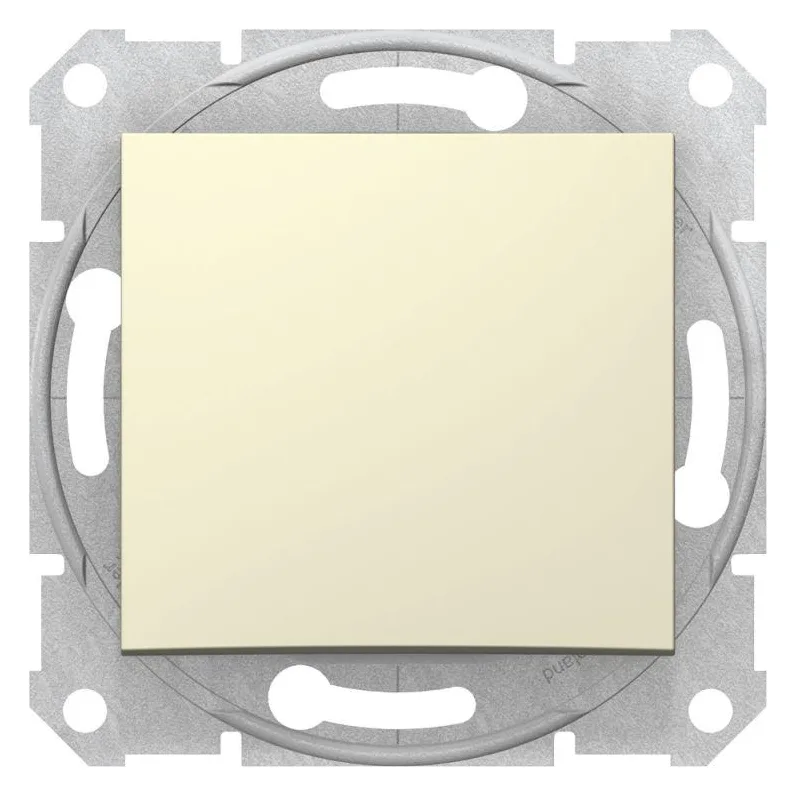Переключатель проходной 1-кл. СП Sedna 10А IP20 (сх. 6) 250В механизм беж. SchE SDN0400147