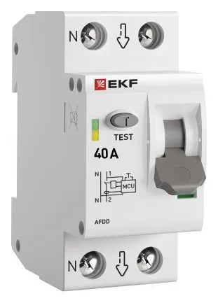 Устройство защиты от дугового пробоя (УЗДП) 1P+N 40А PROxima EKF afdd-2-40-pro