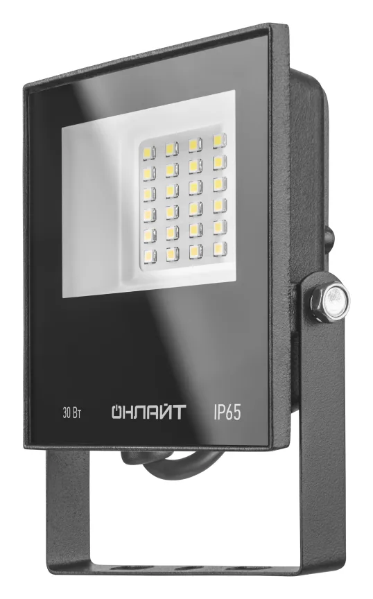 Прожектор светодиодный 71 658 OFL-30-6K-BL-IP65-LED 30Вт 6000К IP65 2400лм черн. ОНЛАЙТ 71658