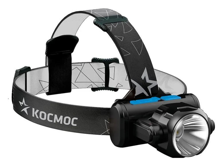 Фонарь аккумуляторный налобный XPE 3Вт COB 5Вт аккум. LI-on 1.2А.ч ЗУ Micro USB КОСМОС KOCH5WLi-On