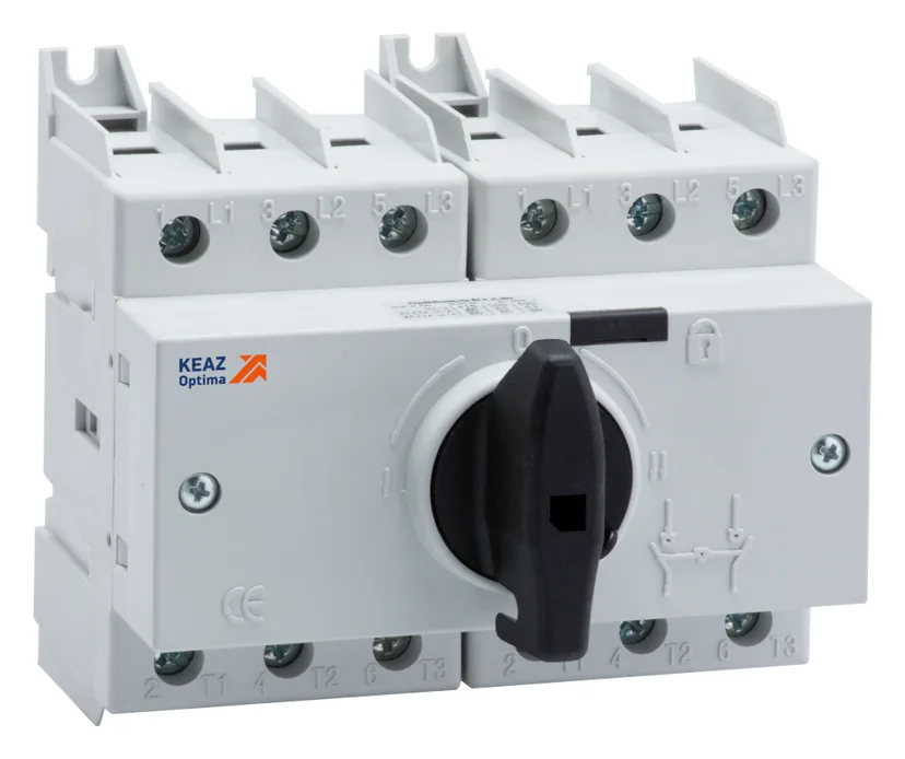 Выключатель-разъединитель реверсивный 3п 80А OptiSwitch DI-80-3C КЭАЗ 332082