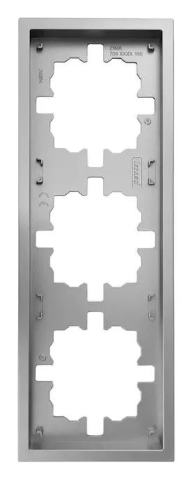 Рамка 3-м ZIMA горизонт. сер. матов. LEZARD 704-7400-148
