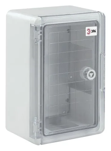 Корпус ЩМП-П 300х200х130 IK10 IP65 УХЛ1 box302013_t прозр. дверь пластик. Эра Б0052352