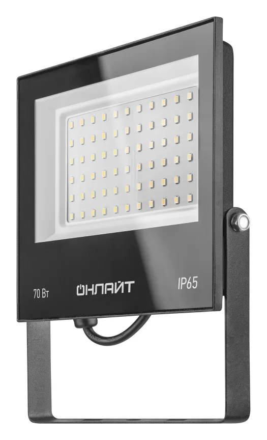 Прожектор светодиодный 61 950 OFL-70-6K-BL-IP65-LED 70Вт 6000К IP65 5600лм черн. ОНЛАЙТ 61950