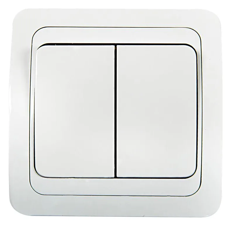 Выключатель 2-кл. СП Classico 2023 10А IP20 бел. ASD / IN HOME 4680005959860
