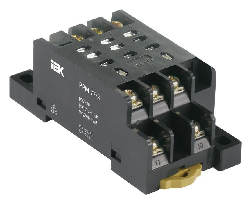 Разъем модульный РРМ77/3(PTF11A) для РЭК77/3(LY3) IEK RRP10D-RRM-3
