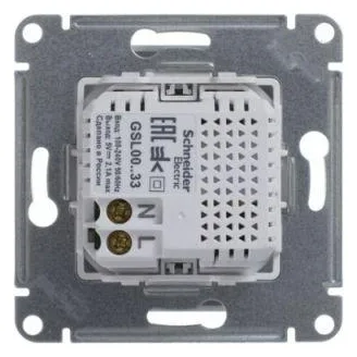 Розетка USB 2-м СП Glossa тип A+A 5В/2.1А 2х5В/1.05А механизм бел. SE GSL000133
