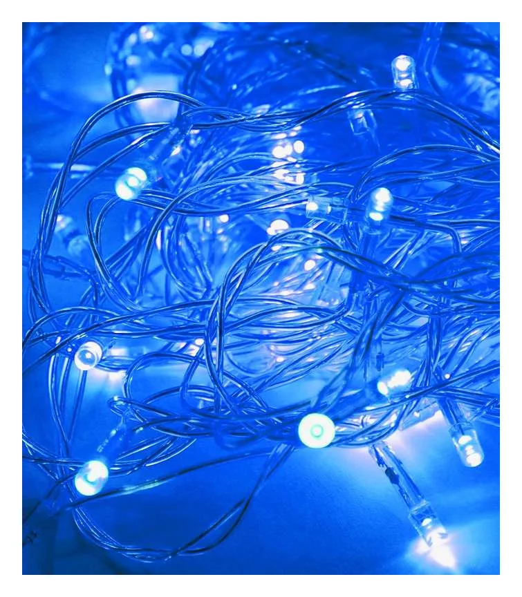 Гирлянда светодиодная 50LED провод 6.5м 8 режимов мигания Космос KOC_GIR50LED_B