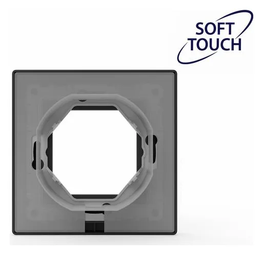 Рамка 1-м Pixel IP44 карбон TOKOV ELECTRIC TKE-PX-RM1-C14-IP44