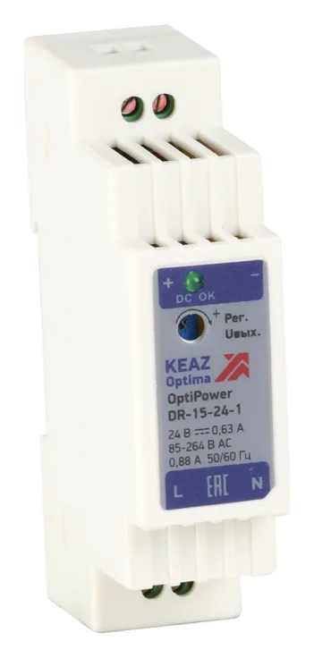 Блок питания OptiPower DR-15-24-1 КЭАЗ 284543