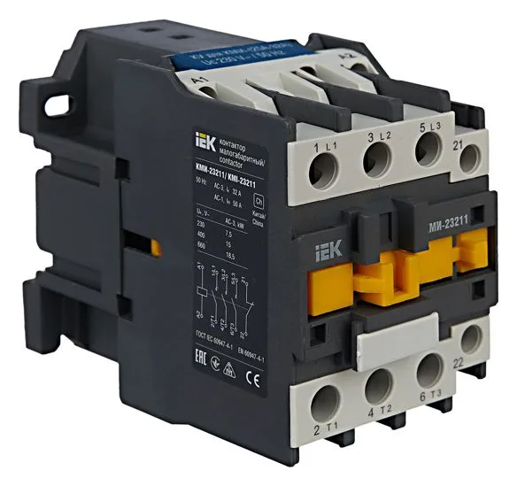 Контактор КМИ-23211 32А 230В/АС3 1НЗ KARAT IEK KKM21-032-230-01