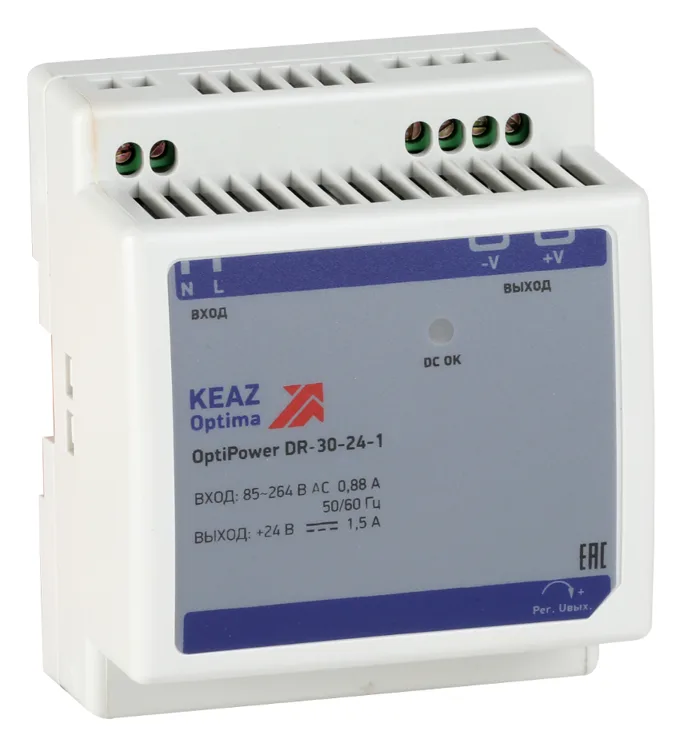 Блок питания OptiPower DR-30-24-1 КЭАЗ 284544