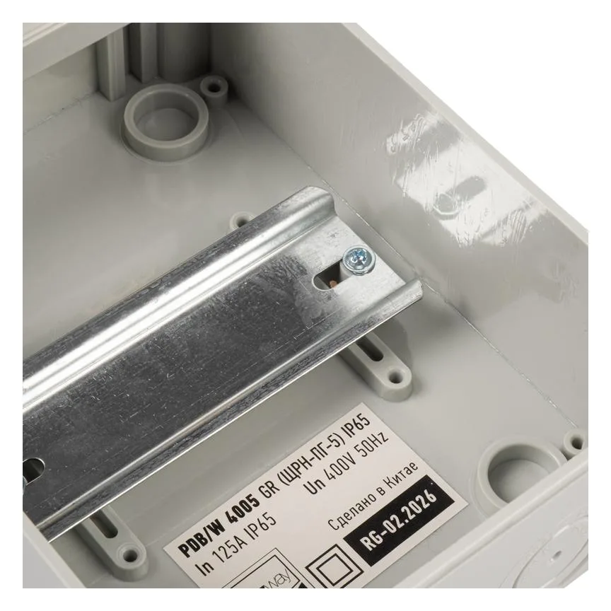 Бокс модульный накладной PDB/W 4005 GR (ЩРН-ПГ- 5) IP65 пластик. JazzWay 5072053