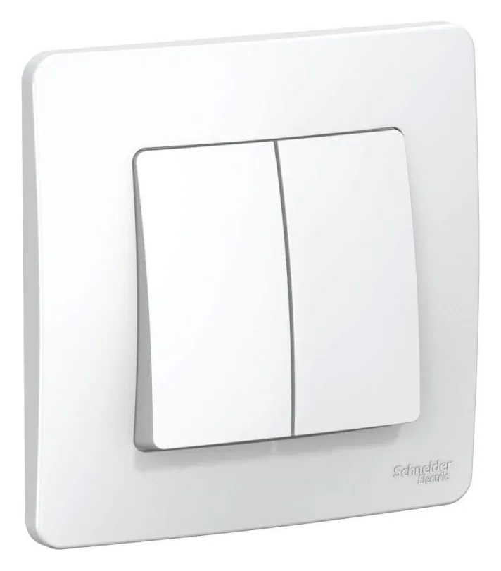 Выключатель 2-кл. СП Blanca 6А IP20 (сх. 5) 250В бел. SE BLNVS006501