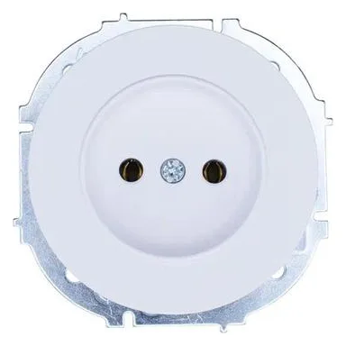 Розетка 1-м СП OSEN без заземл. ПБТ бел. LEZARD 743-0288-121B
