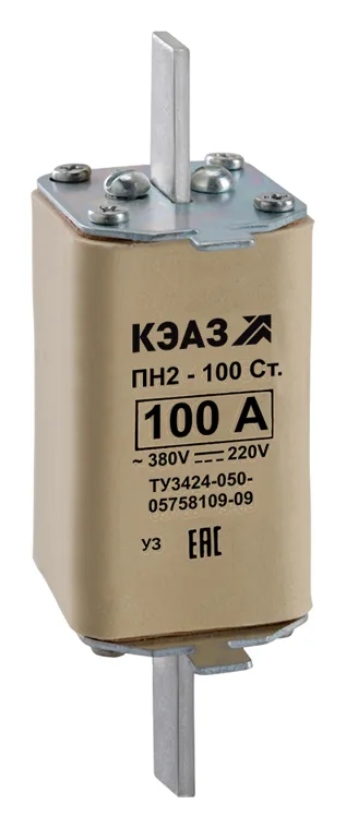 Вставка плавкая ПН2 100 С 50А У3 КЭАЗ 120111