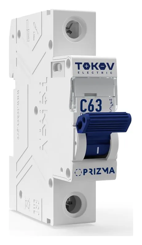 Выключатель автоматический модульный 1п C 63А 6кА PRIZMA TOKOV ELECTRIC TKE-PZ60-MCBI-1-63-C