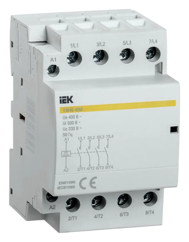 Контактор модульный КМ40-40М AC/DC KARAT IEK MKK21-40-40