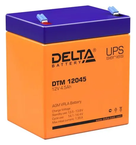 Аккумулятор UPS 12В 4.5А.ч DTM 12045 Delta 4614010050003