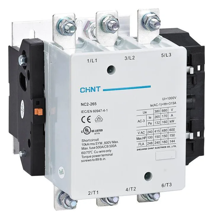 Контактор NC2-265 265А кат. 230В AC AC-3 (R) CHINT 671402