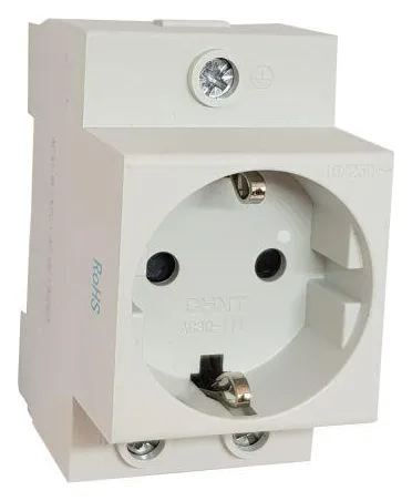 Розетка AC 30-111 с заземл. контактом на DIN-рейку (R) CHINT 775001