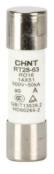 Вставка плавкая цилиндрическая RT28-63 16А 14х51 (R) CHINT 520490