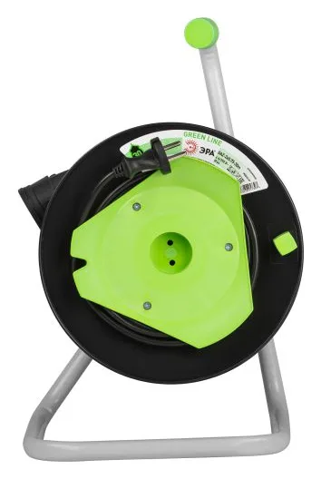 Удлинитель на пластик. катушке 1х30м без заземл. 6А IP44 GREEN LINE GAZ-2x0.75-30m ПВС 2х0.75 Эра Б0065111