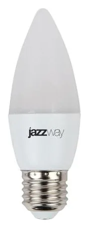 Лампа светодиодная PLED-SP 7Вт C37 свеча 3000К тепл. бел. E27 530лм 230В JazzWay 1027825-2