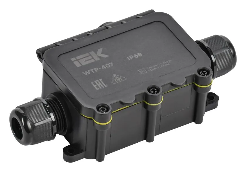 Коробка распределительная герметичная WTP-407 IP68 3 ввода IEK UWB10-T-450-40-03-68
