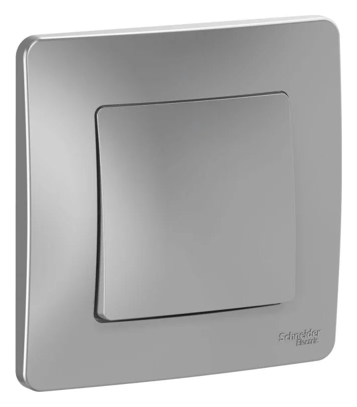 Выключатель 1-кл. СП Blanca 10А IP20 (сх. 1) 250В алюм. SE BLNVS010103
