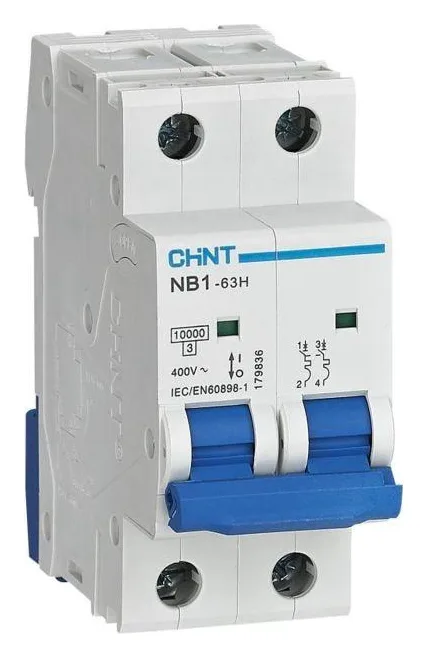 Выключатель автоматический модульный 2п C 25А 10кА NB1-63H (R) CHINT 179829