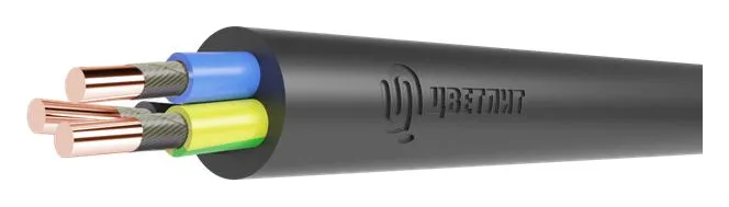 Кабель ВВГнг(А)-FRLS 3х2.5 ОК (N PE) 0.66кВ (м) Цветлит 00-00140719
