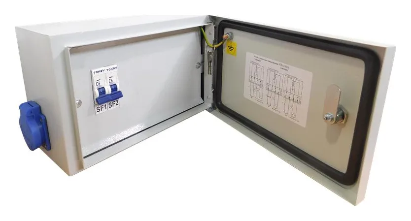 Ящик с понижающим трансформатором ЯТП 0.25 230/36 (2 авт. выкл.) IP54 TOKOV ELECTRIC TKE-TT12-36-250-54