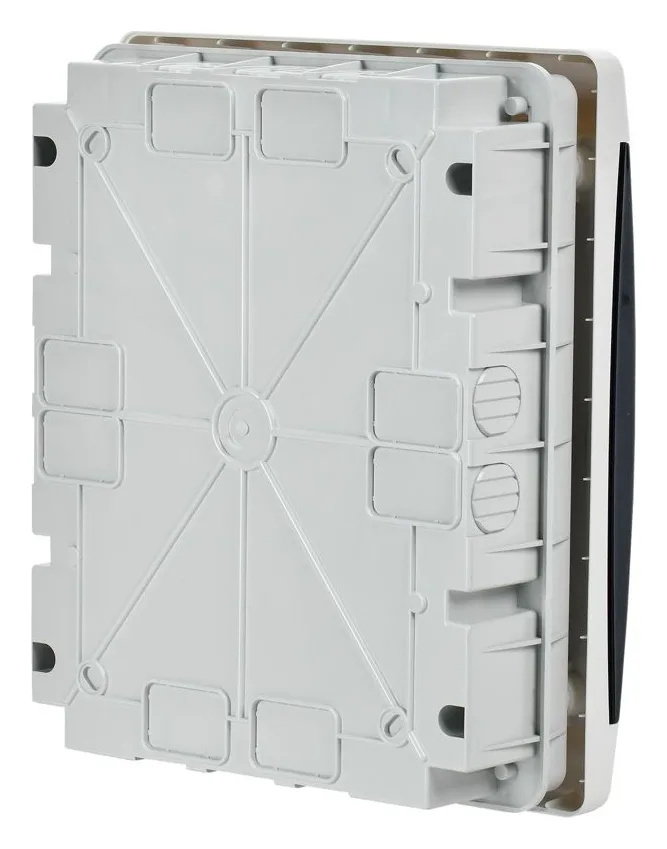 Корпус ЩРВ-П-18 UNION Compact IP41 черн. прозр. дверь пластик. IEK UIC-KP12-V-18-41-K01