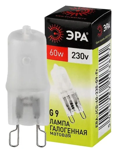 Лампа галогенная G9-JCD-60-230V-Fr 60Вт капсула G9 230В Эра C0027364