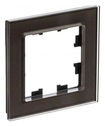 Рамка 1-м AtlasDesign Nature стекло мокко SE ATN320601