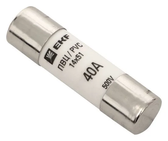Вставка плавкая цилиндрическая ПВЦ 14х51 40А EKF pvc-14x51-40
