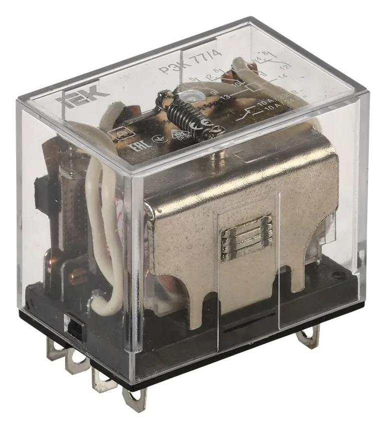Реле РЭК 77-4 10А 24В AC IEK RRP10-4-10-024A