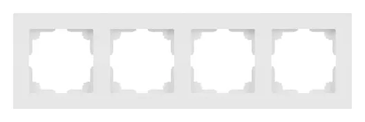 Рамка 4-м СП Accent 6-504-01М бел. матов. Intro Б0063759