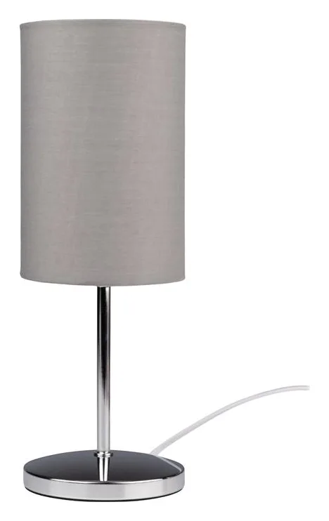 Светильник настольный JH3-01-gy E14 IP20 110х110х310мм метал.; ткань; PVC-пластик сер. JazzWay 5062368