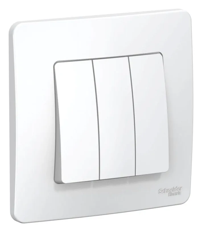 Выключатель 3-кл. СП Blanca 10А IP20 (сх. 1+1+1) 250В бел. SE BLNVS100501