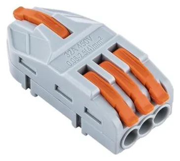 Клемма монтажная СМК PTC-1P 4213 BL/3 450В 32А 0.08-2.5(4.0)кв.мм JazzWay 5073746