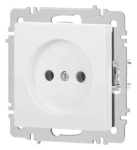 Розетка 1-м СП Accent 6-201-01 16А IP20 250В 2Р AL/CU бел. Intro Б0063653