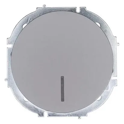 Выключатель 1-кл. СП OSEN 10А IP20 с подсветкой механизм сер. матов. LEZARD 743-7488-111