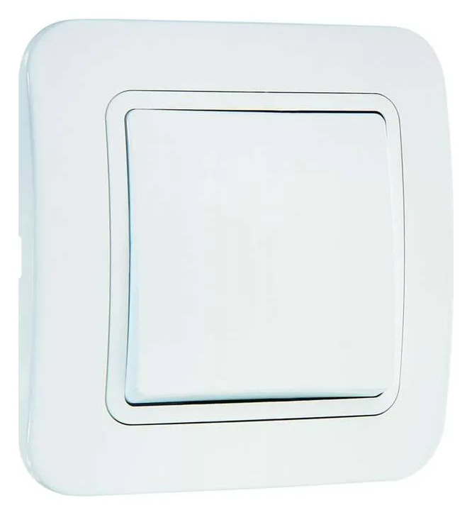 Выключатель 1-кл. СП Lillium 10А IP20 бел./бел. Makel 70001