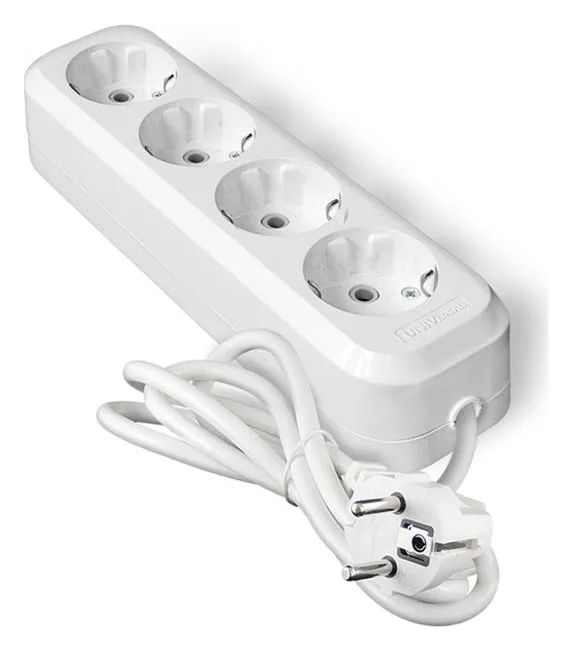Удлинитель 4х2м с заземл. 10А IP20 У10-555 ПВС 3х0.75 UNIVersal 555-02
