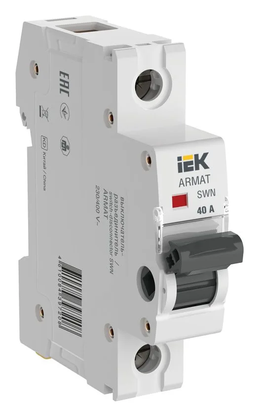 Выключатель-разъединитель SWN 1п 40А ARMAT IEK AR-SWN-1-040