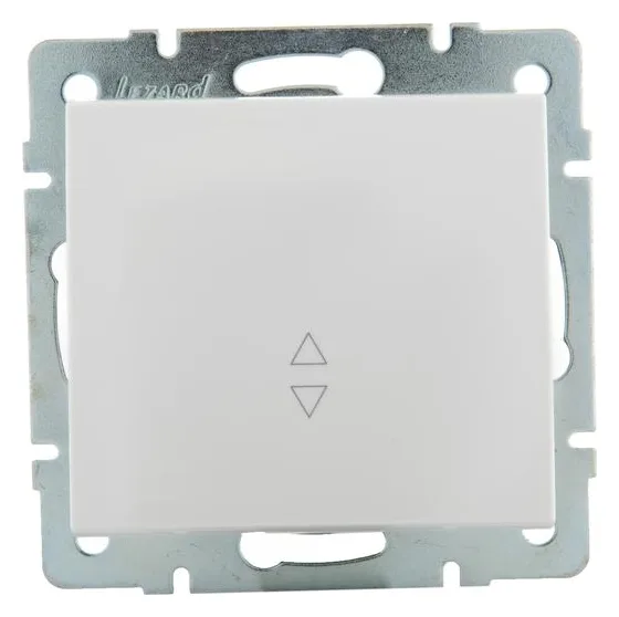 Переключатель проходной 1-кл. СП Rain IP20 механизм бел. LEZARD 703-0288-105